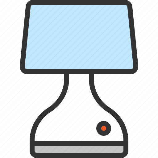 Lamp, table lamp, bedside lamp, lighting, electric, household, appliance icon - Download on Iconfinder