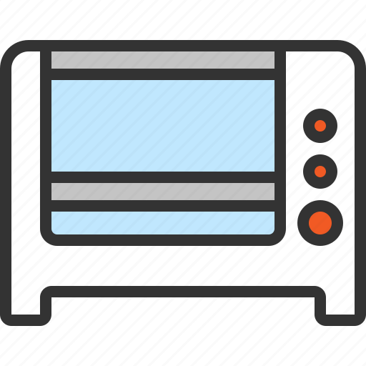 Toaster oven, oven, countertop oven, kitchen, electric, household, appliance icon - Download on Iconfinder