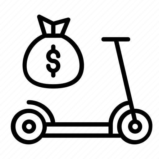 Bike price, electric scooter, kick scooter, rent price, royalty, scooter price icon - Download on Iconfinder