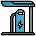 charging, station, electric, car, battery, fuel, energy