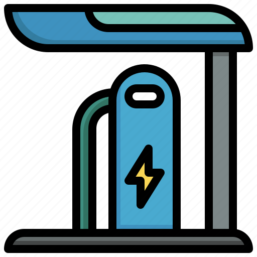 Charging, station, electric, car, battery, fuel, energy icon - Download on Iconfinder
