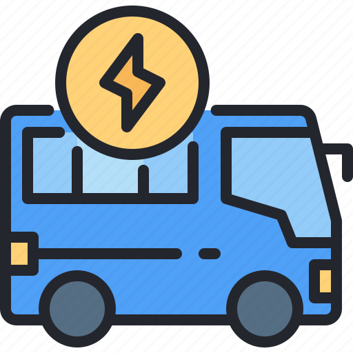 Electric, bus, vehicle, school, public, transport icon - Download on Iconfinder