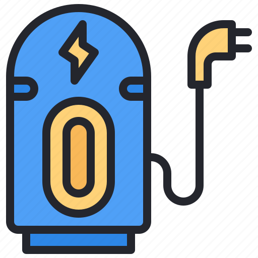 Ev, charger, charging, station, transportation, electric icon - Download on Iconfinder