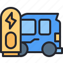 ev, charging, station, electric, car, vehicle, transport