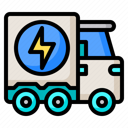 Ecology, electric, ev, transport, truck, vehicles icon - Download on Iconfinder