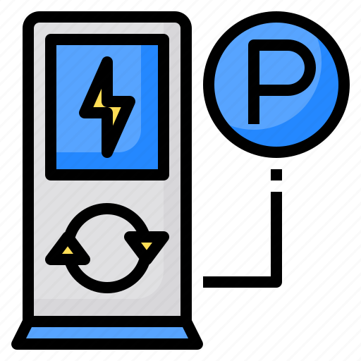 Charging, electric, ev, park, transport, vehicles icon - Download on Iconfinder