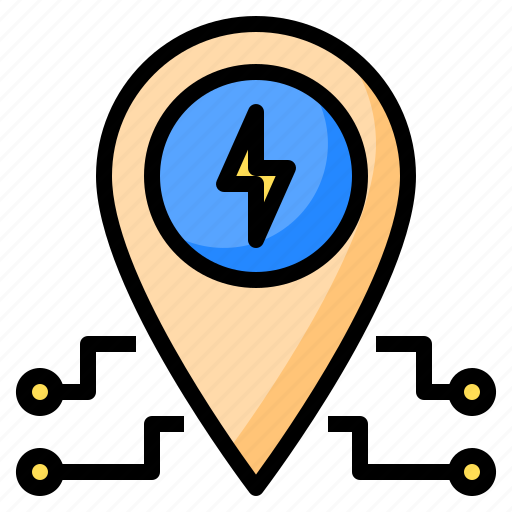 Electric, ev, location, placeholder, transport, vehicles icon - Download on Iconfinder