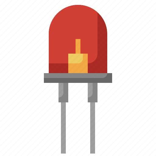 Diode, electronics, component, semiconductor, led icon - Download on Iconfinder