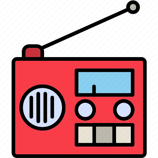 Radio, electrical, devices, listen, music, news, speaker icon - Download on Iconfinder