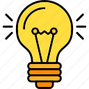 light, bulb, creative, idea