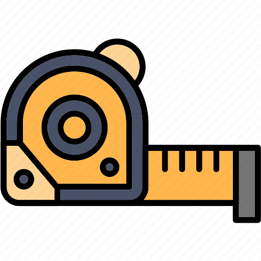 Measure, tape, construction, measurement, measuring icon - Download on Iconfinder