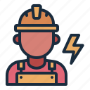 electrician, electric, electricity, electronic, worker, avatar