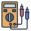 voltmeter, tester, electric, electricity, electronic, electrician 