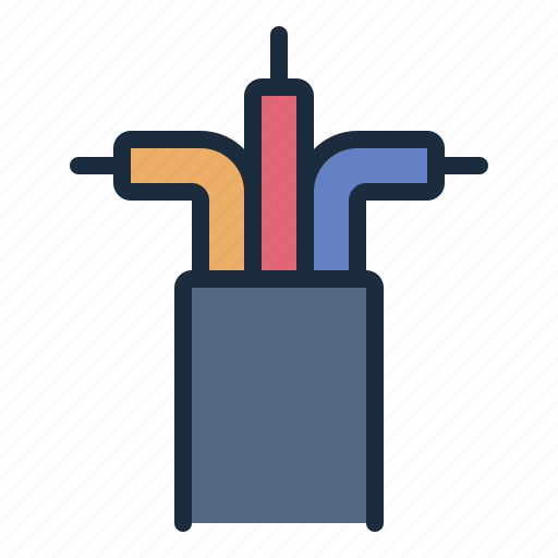 Wire, cable, electric, electricity, electronic icon - Download on Iconfinder