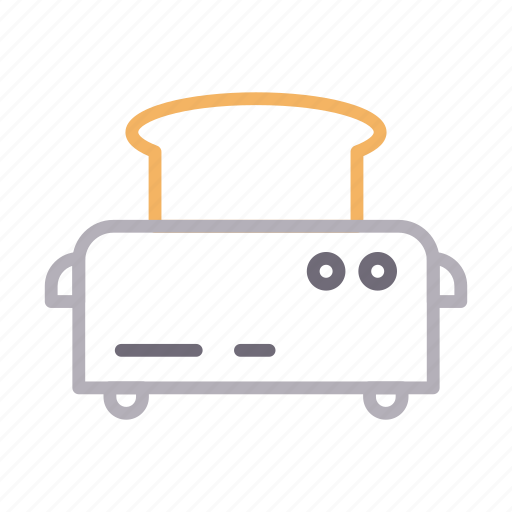 Bread, breakfast, electronic, machine, toaster icon - Download on Iconfinder