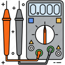 voltage, meter, volt, amplitude, digital, button