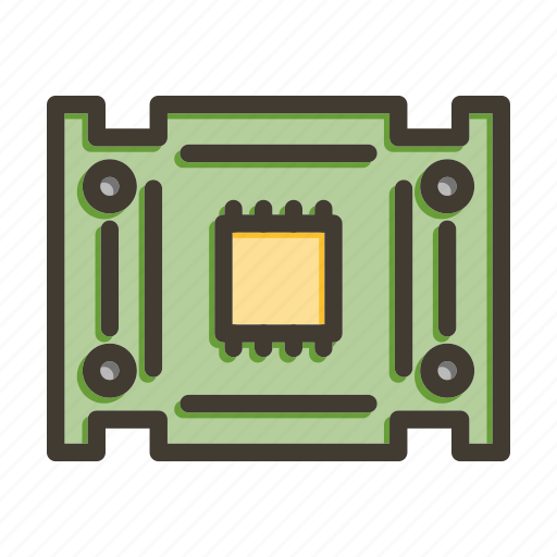Pcb board, motherboard, computer, circuit, technology icon - Download on Iconfinder