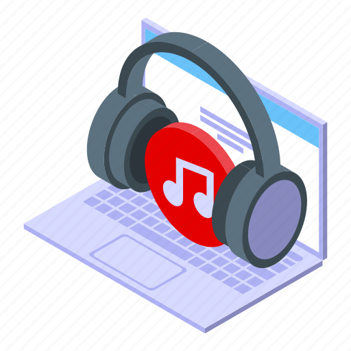 Digital, music, store, isometric icon - Download on Iconfinder