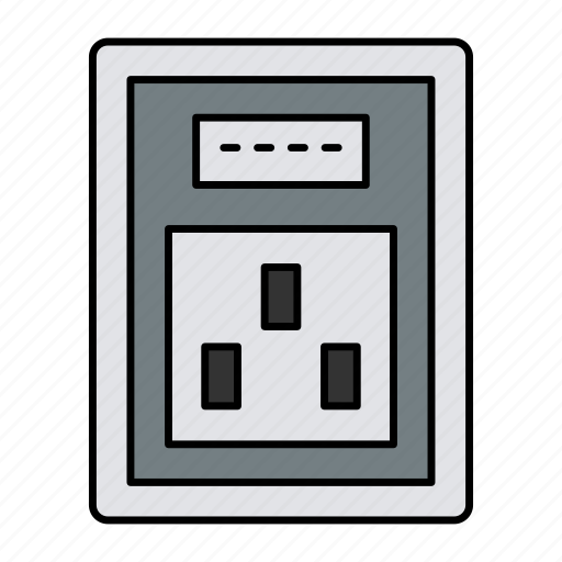 Electronic, power supply, three phase, electrical outlet, plug socket, current, socket icon - Download on Iconfinder
