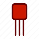 sensor, transistor, transistor component, transistor icon 