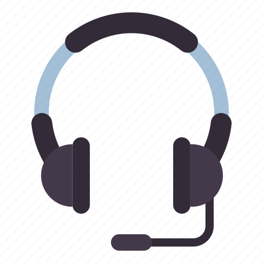Headset, earphone, headphone, electronics, microphone, device, sound icon - Download on Iconfinder