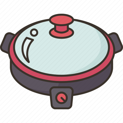 Electric, frying, pan, skillet, stove icon - Download on Iconfinder