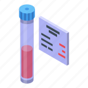 blood, test, electronic, patient, card, isometric