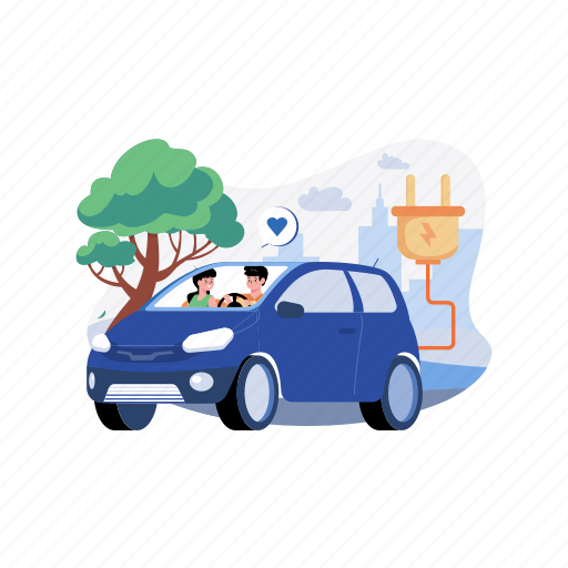 Battery, energy, transport, power, automobile, technology, electric illustration - Download on Iconfinder
