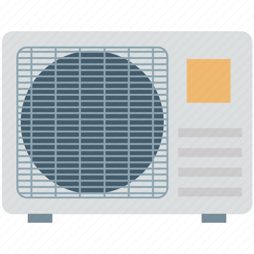 Ac outdoor, air conditioner, air conditioning unit, electronics, outdoor unit icon - Download on Iconfinder