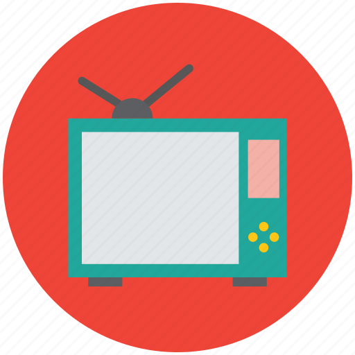 Electronics, television, television set, tv, tv with antenna, vintage tv icon - Download on Iconfinder