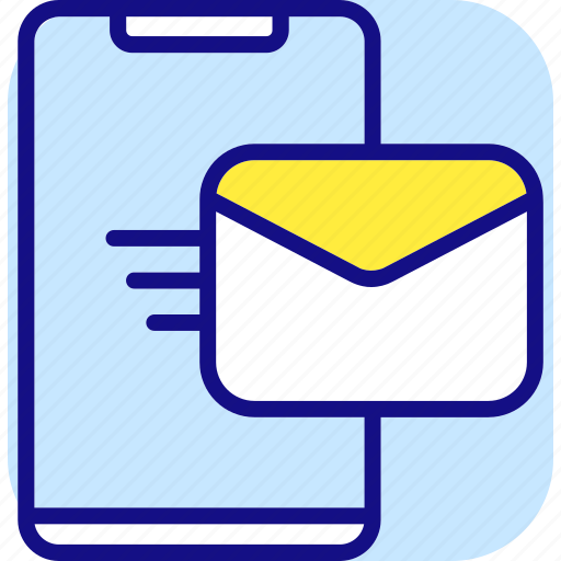 Mobile, mail, send, letter, message, envelope, communication icon - Download on Iconfinder