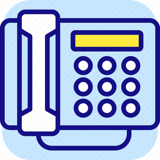 Telephone, landline, phone, communication, contact icon - Download on Iconfinder