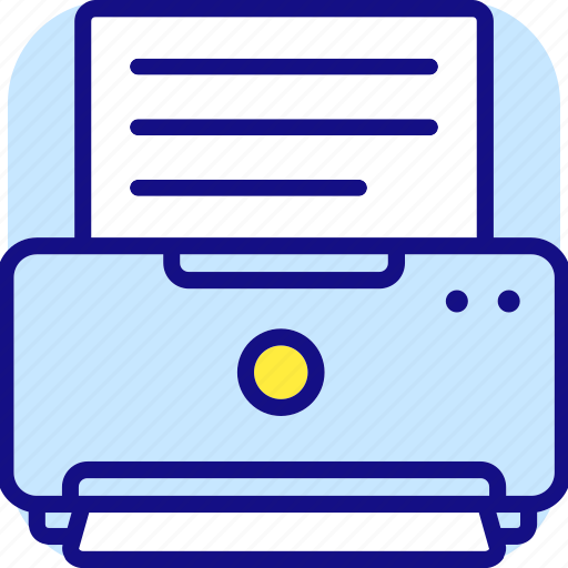 Device, printer, fax, paper, document, scanner, office icon - Download on Iconfinder
