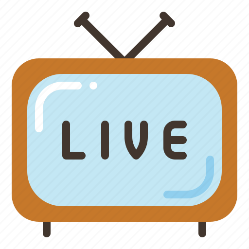 Tv live, live report, television, entertainment icon - Download on Iconfinder