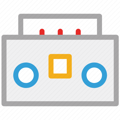 Stereo, boombox, audio, audiotape icon - Download on Iconfinder