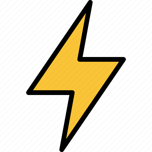 Thunder, bolt, lightning, nature, element, natural, energy icon - Download on Iconfinder