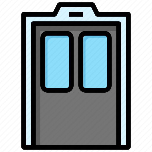Elevator, lift, doors, transportation, electronics icon - Download on Iconfinder