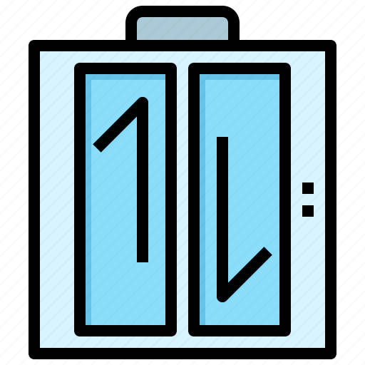 Elevator, lift, doors, transportation, electronics icon - Download on Iconfinder