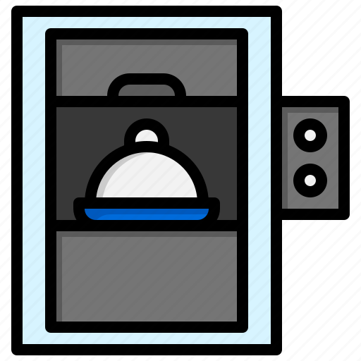 Elevator, food, lift, doors, transportation, electronics icon - Download on Iconfinder