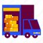 delivery truck, truck, vehicle, transportation, warehouse, storage, boxes, shipping, delivery 