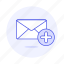 add, email, envelope, folder, letter, mail, to 