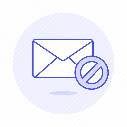 Block, email, envelope, junk, letter, mail, spam icon - Download on Iconfinder
