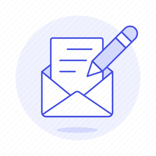 Pencil, email, envelope, mail, write, compose, letter icon - Download on Iconfinder