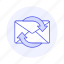 sync, letter, refresh, envelope, email, mail, syncing 