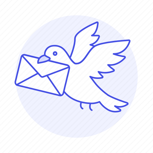 Dove, email, envelope, mail, message, messenger, pigeon icon - Download on Iconfinder