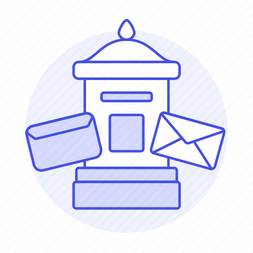 Email, envelope, letter, mail, mailbox, pillar, postbox icon - Download on Iconfinder