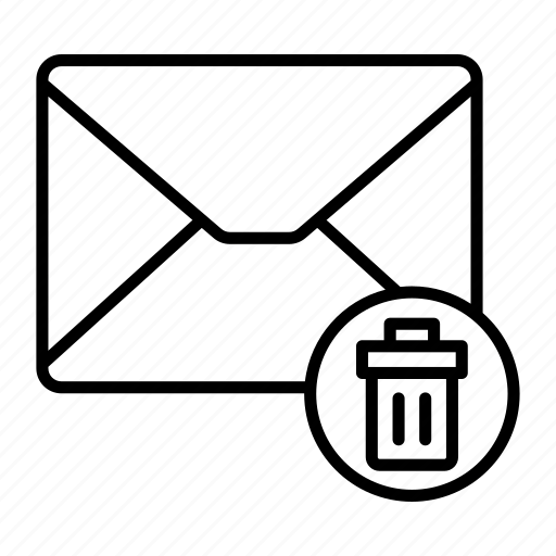 Delete, email, envelop, letter, mail, message, trash icon - Download on Iconfinder