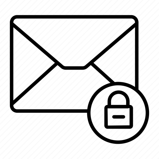 Email, envelop, letter, lock, mail, message icon - Download on Iconfinder