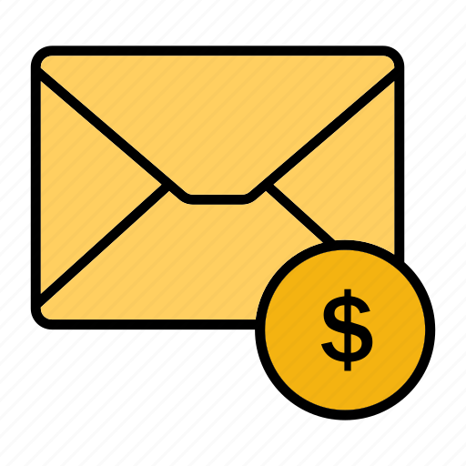 Dollar, email, envelop, letter, mail, message icon - Download on Iconfinder