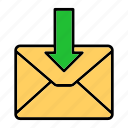 email, envelop, incoming, letter, mail, message, receive